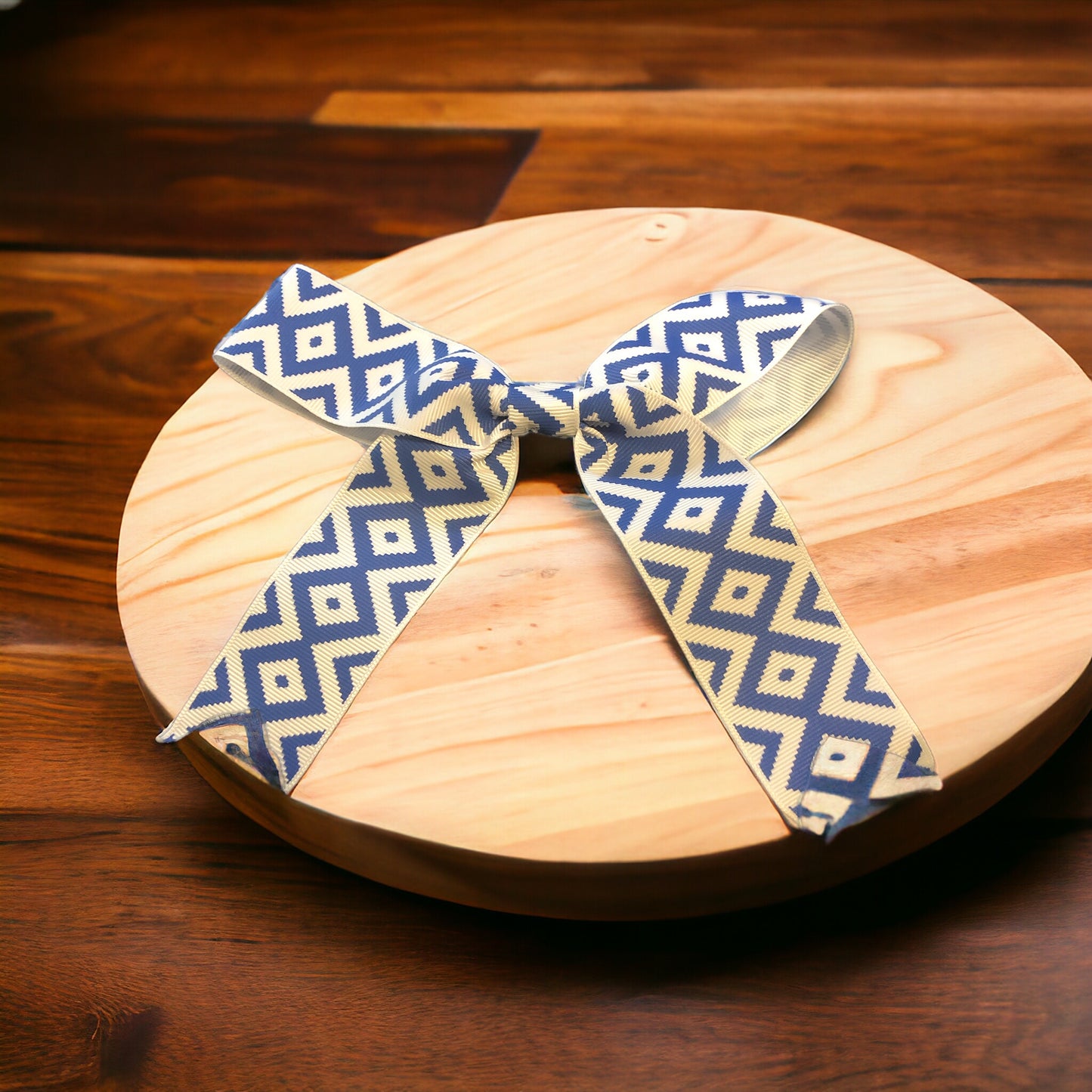 Navy Blue and White Patterned Monogram Hair Bows!! Hairbow!!