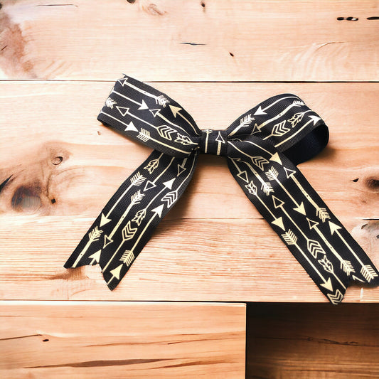 Navy Blue with White Arrows Monogram Hair Bows!! Hairbow!!