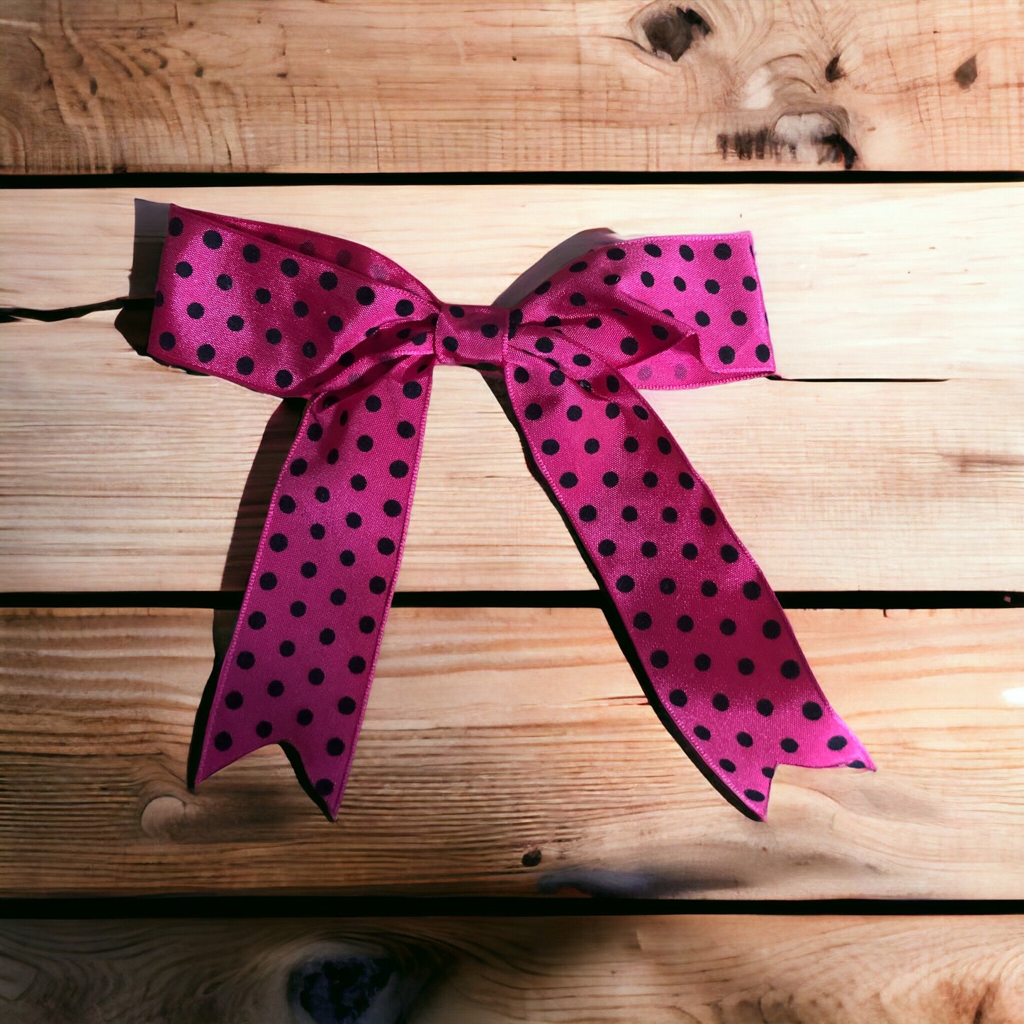 Hot Pink with Black Polka Dots Monogram Hair Bows!! Hairbow!!