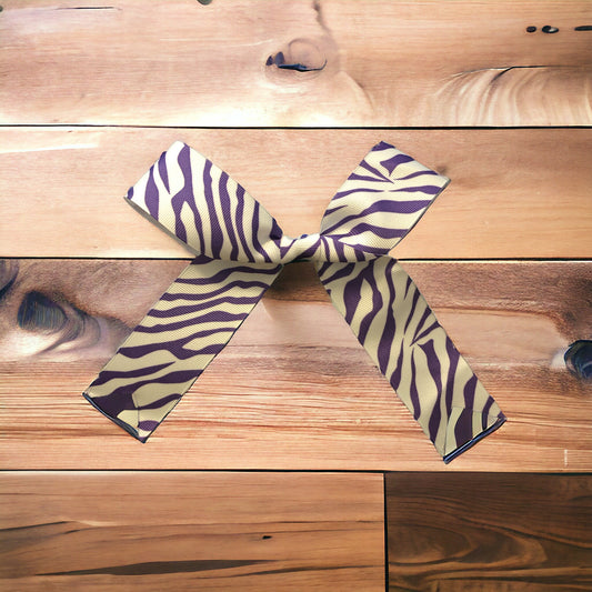 Purple Zebra Monogram Hair Bows!! Hairbow!!