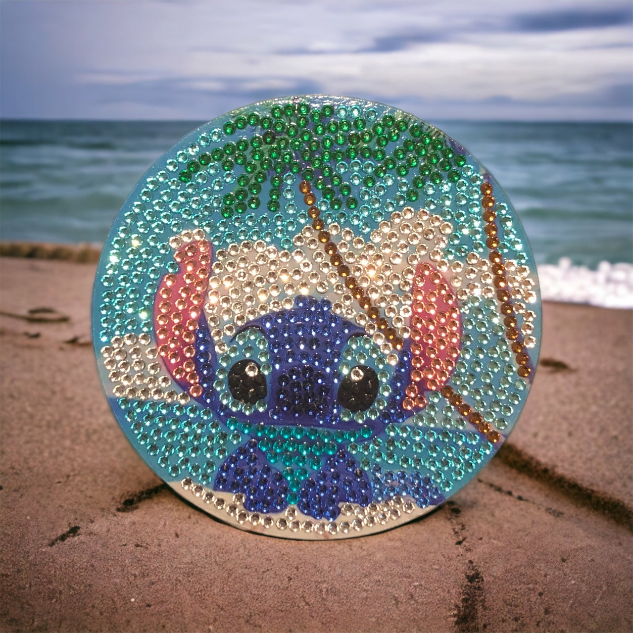 Stitch on the Beach 5D Coaster!! Coaster!!