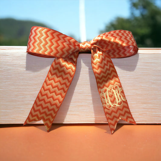 Red Lines Monogram Hair Bows!! Hairbow!!