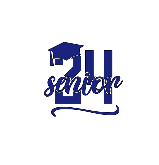 Class of 2024 Senior Vinyl Decal!! Graduation Decal!! Graduation!! Custom Vinyl Decals!! Vinyl!! Decals!! Multiple Sizes!!