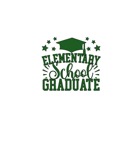 Elementary School Graduate Custom Vinyl Decal!! Graduation Decal!! Graduation!!Custom Vinyl Decals!! Vinyl!! Decals!! Multiple Sizes!!