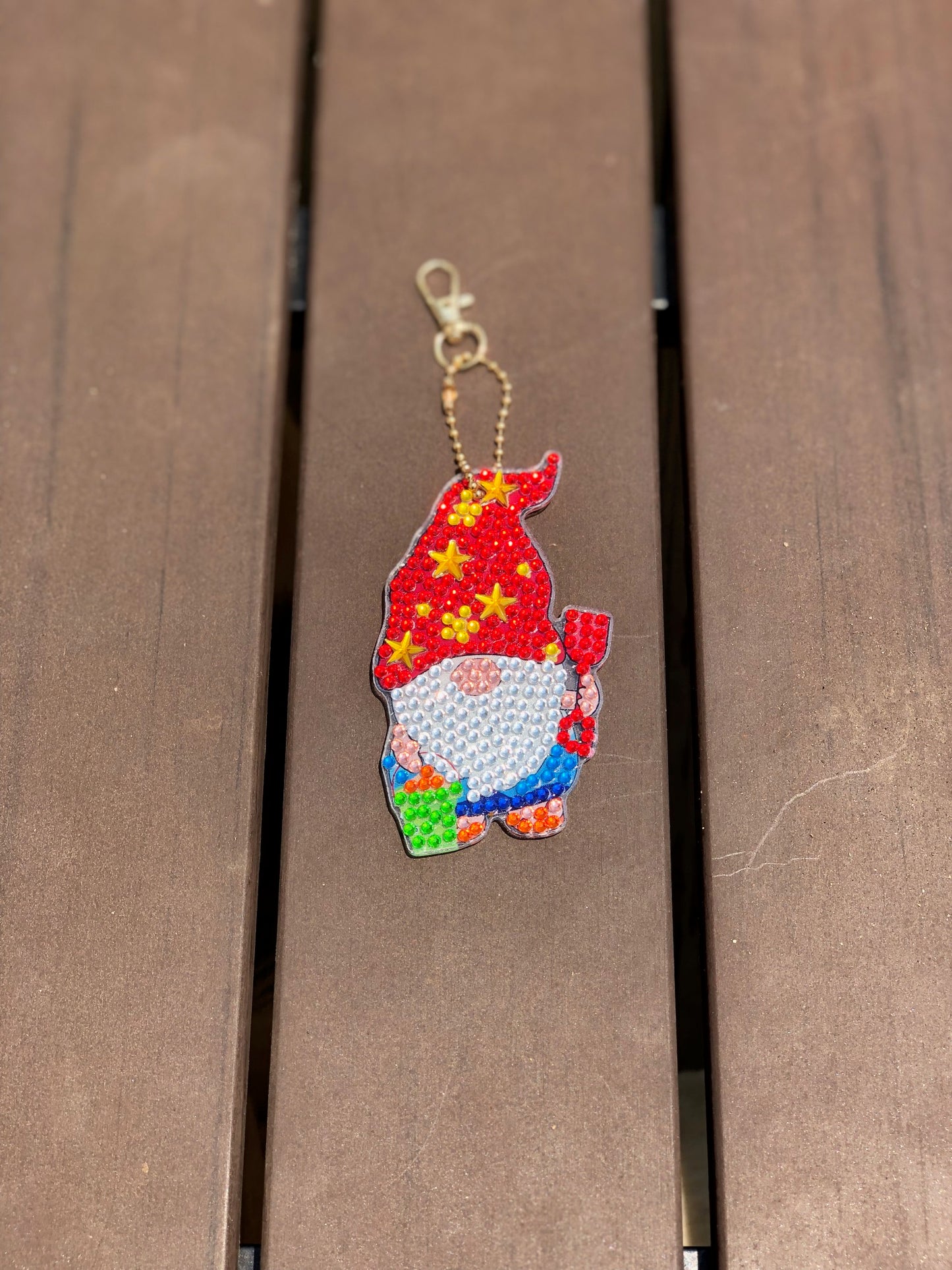 Beach Gnome Keychain!! Gnome Keychains!! Double Sided Keychains!! 5D Keychains!!