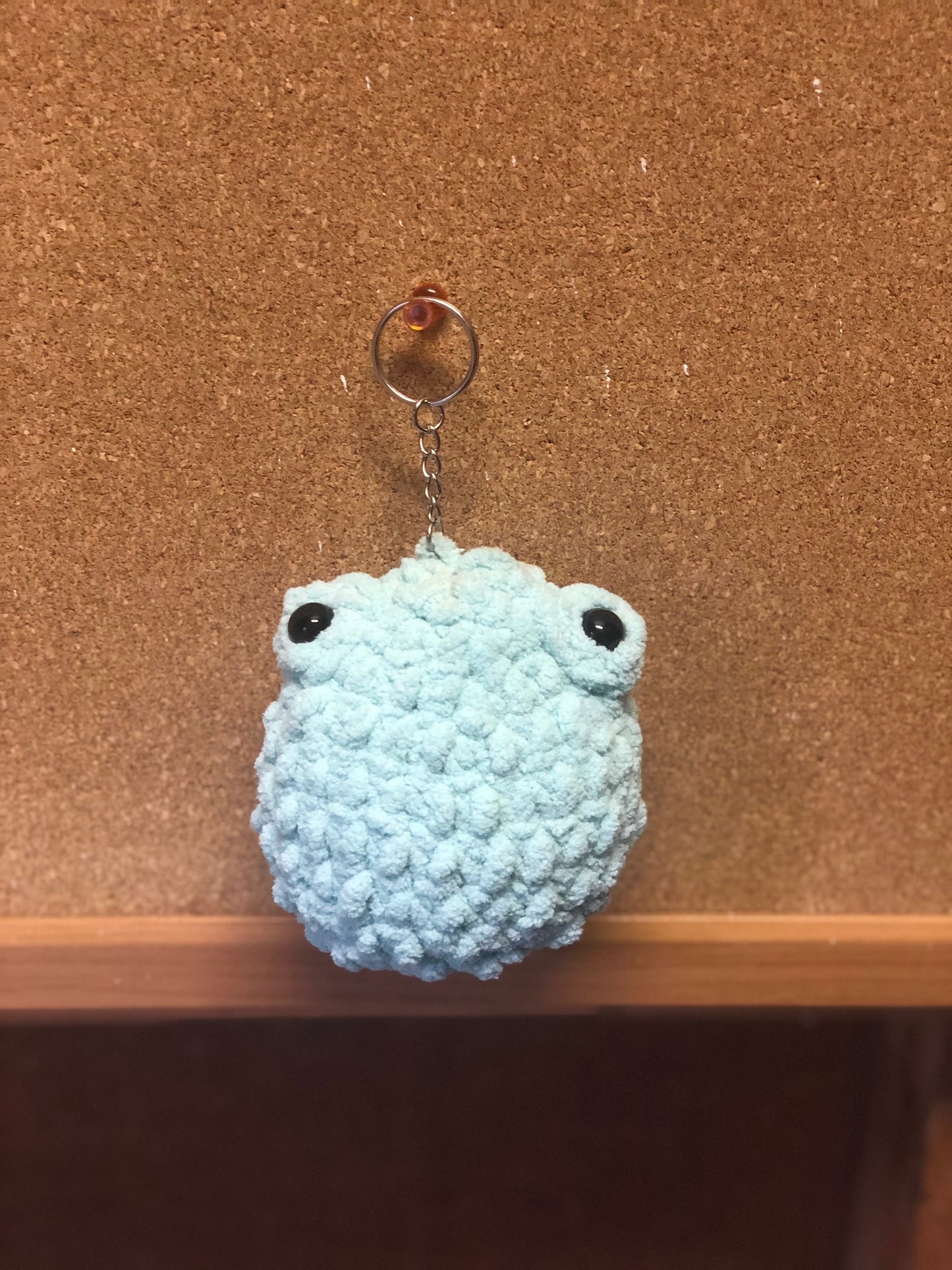 Crochet!! Keychains!! Small Bulky Stuffed Frog!! Small Stuffed Frog!! Small Frog Keychain!! Toy! Keychain!! Crochet Plushy Frog!! Stress Ball! Stuffy Keychains!!