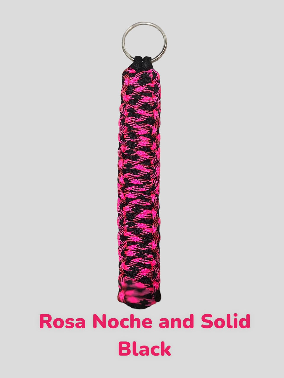 Rose Noche & Solid Black Paracord King Cobra Keychains!! Keychains!! Keychain!! Paracord Keychains!!