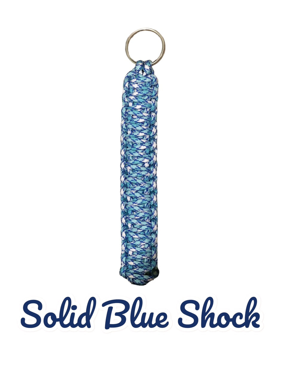 Solid Blue Shock Paracord King Cobra Keychains!! Keychains!! Keychain!! Paracord Keychains!!