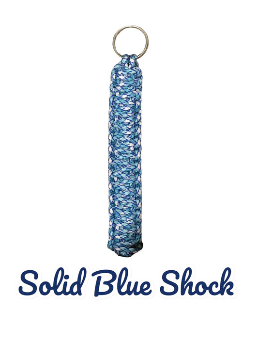 Solid Blue Shock Paracord King Cobra Keychains!! Keychains!! Keychain!! Paracord Keychains!!