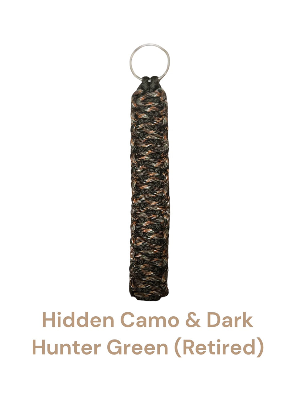 Hidden Camo & Dark Hunter Green (Retired) Paracord King Cobra Keychains!! Keychains!! Keychain!! Paracord Keychains!!