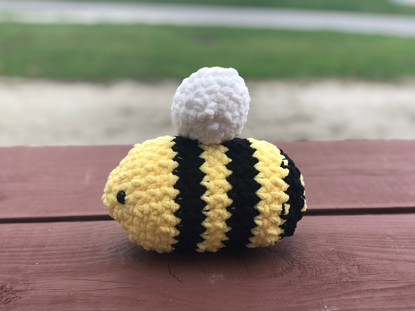 Crochet!! Bulky Stuffed Bumblebee!! Stuffed Bumble Bee! Stuffed Animal BumbleBee!! Stuffy!! Toy!! Crochet Plushy Bumble Bee!!