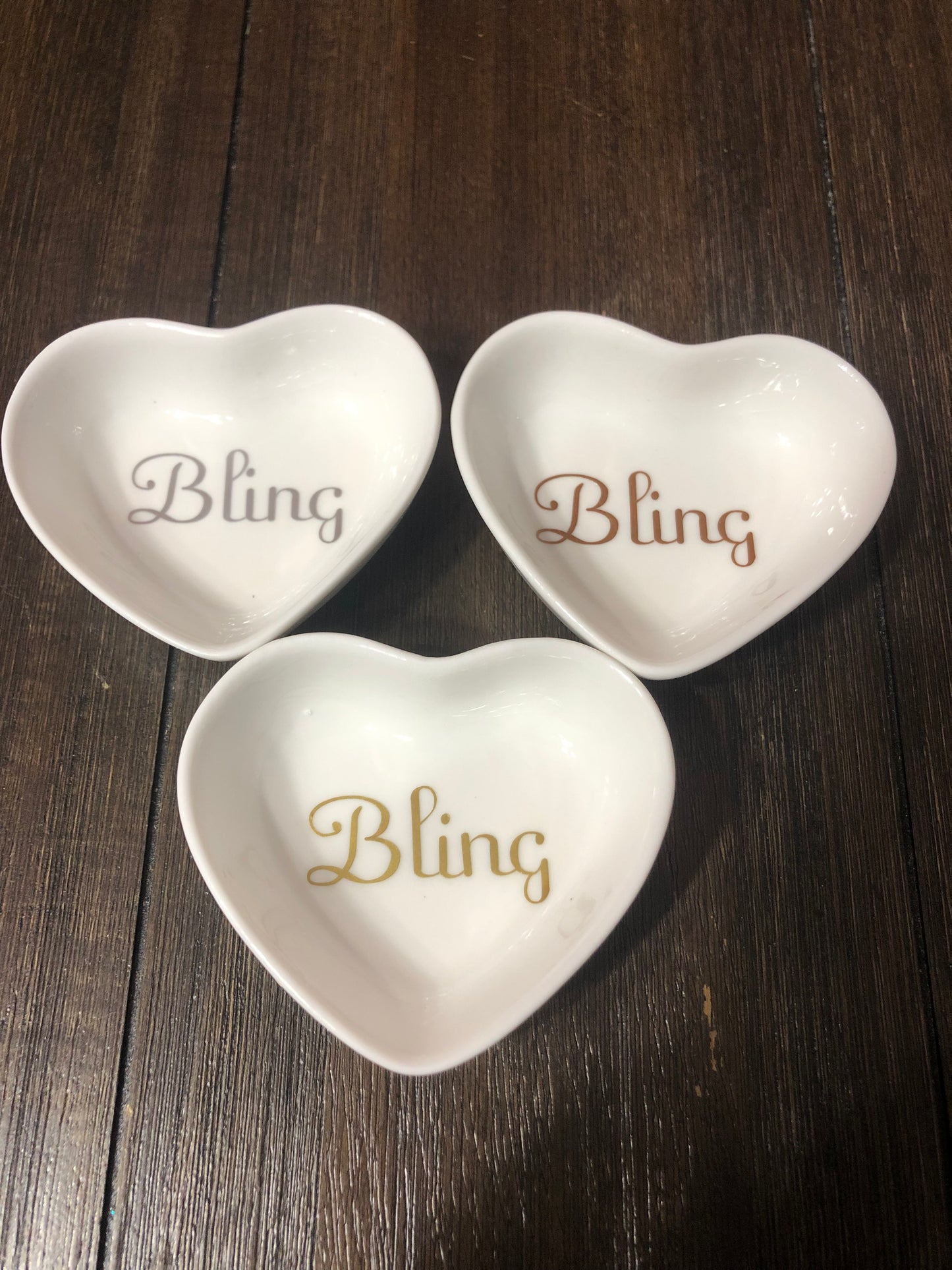 Custom Ring Dishes!! Heart Shaped!! Vinyl Decals Inside the Dish!! Personalize Everything With Your Monogram!! Wedding!! Multiple Colors!!