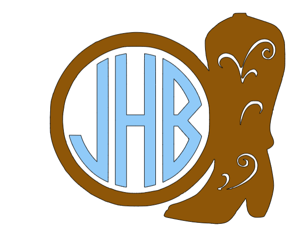 Country Boot Monogram Personalized Vinyl Decals!!  Personalize Everything With Your Monogram!! Vinyl!! Decals!! Multiple Sizes!!