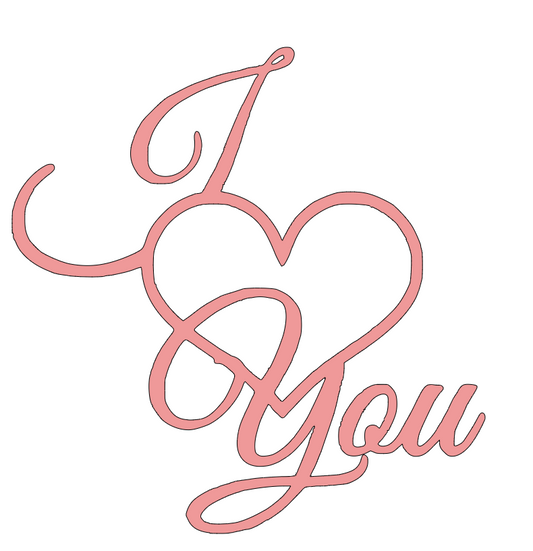 I Love You Decal!!! Valentines Day Decal!!! Custom Vinyl Decals!! Vinyl!! Decals!! Multiple Sizes!!